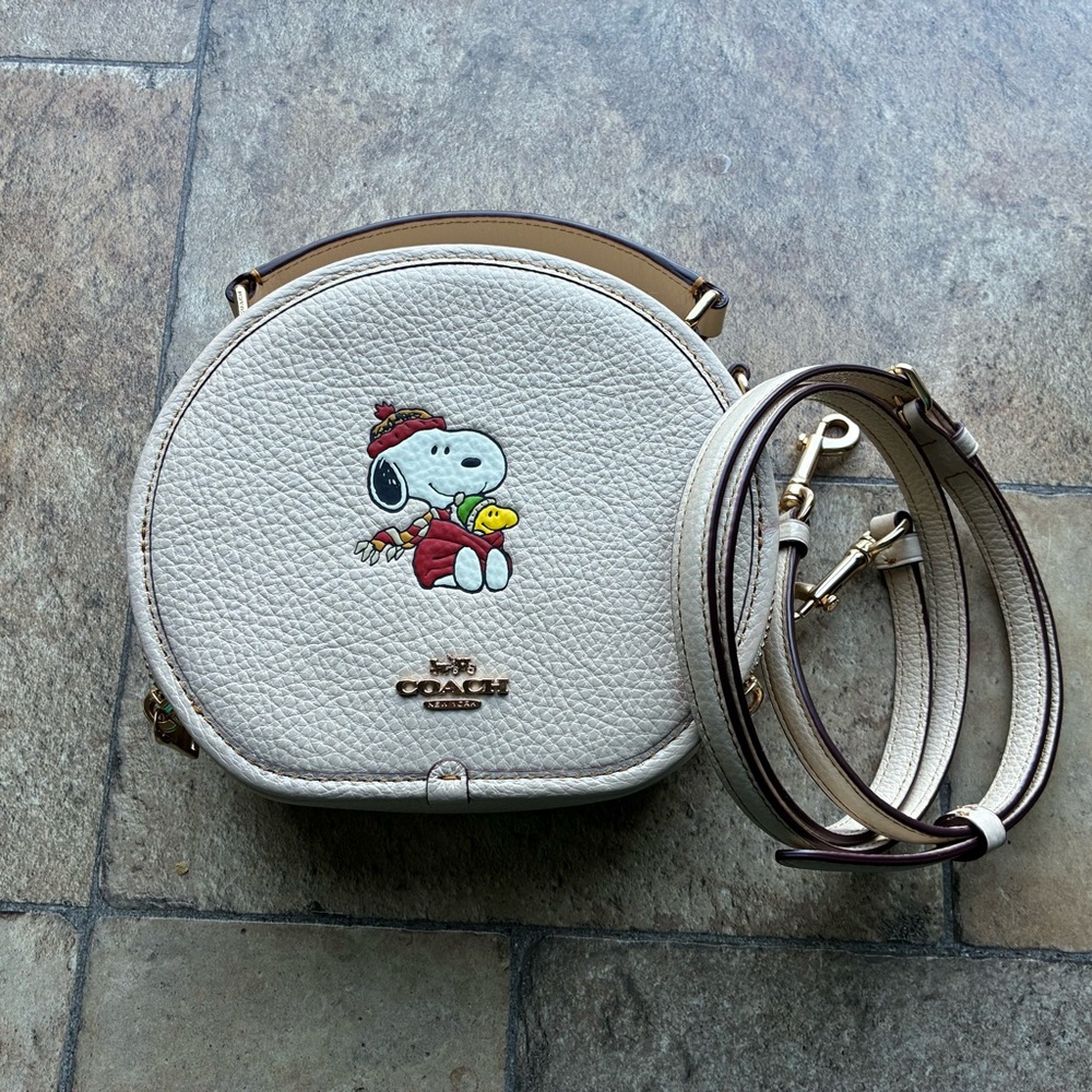 Coach X Peanuts Snoopy Canteen crossbody bag